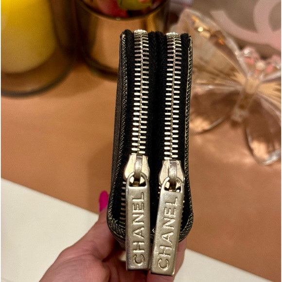 SOLD ❌ Chanel Denim Double Zippy Wallet - Picture 11 of 15